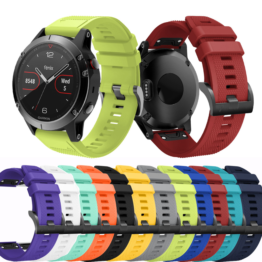 22MM fashion style Strap For Garmin Fenix 5 Wat Silicone Wrist Band For Garmin Fenix 5 Plus Strap Fo