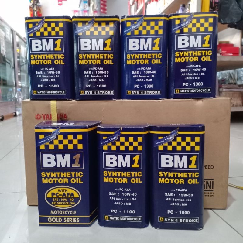 OLI MESIN BEBEK MATIC SPORT BM1 4T GOLD SERIES 1000ml 800ml