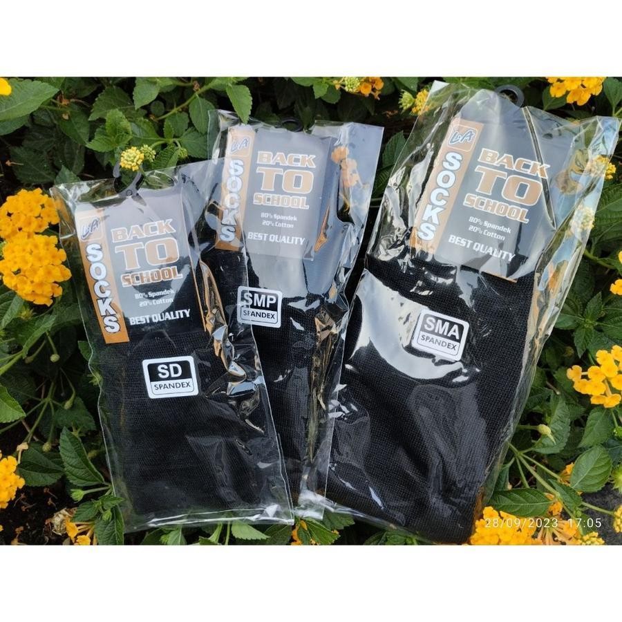 KAOS KAKI SEKOLAH HITAM POLOS SD SMP SMA MURAH GROSIR - SD SMP SMA