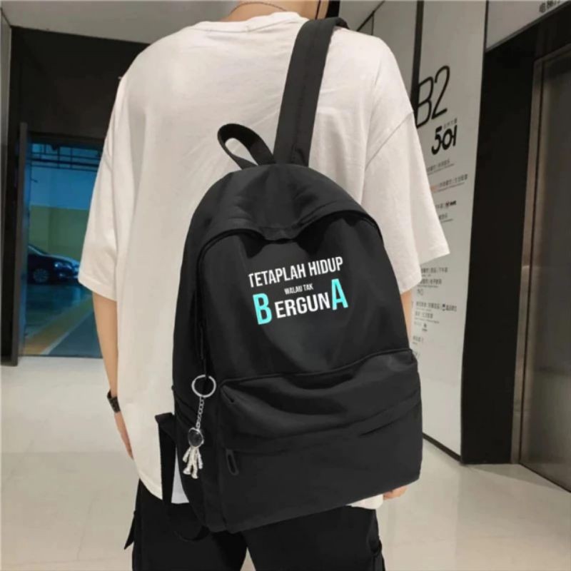 TAS RANSEL COWOK simple, TAS RANSEL PRIA, TAS Gendong, TAS Kulia, TAS Punggung, TAS PRIA/WANITA Term