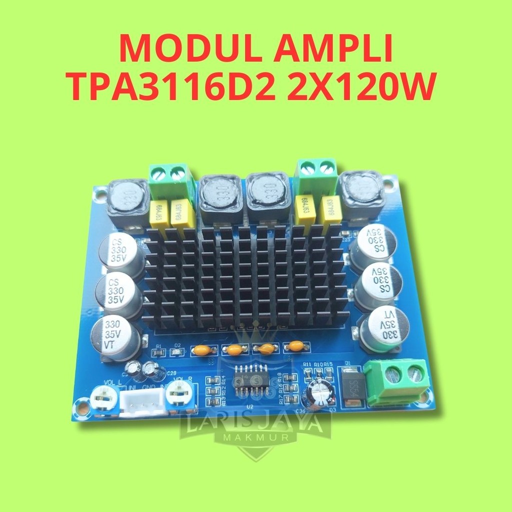 MODUL AMPLIFIER CLAS D TPA3116D2 STEREO 2X120 WATT  TPA3116 CLAS D AMPLIFIER
