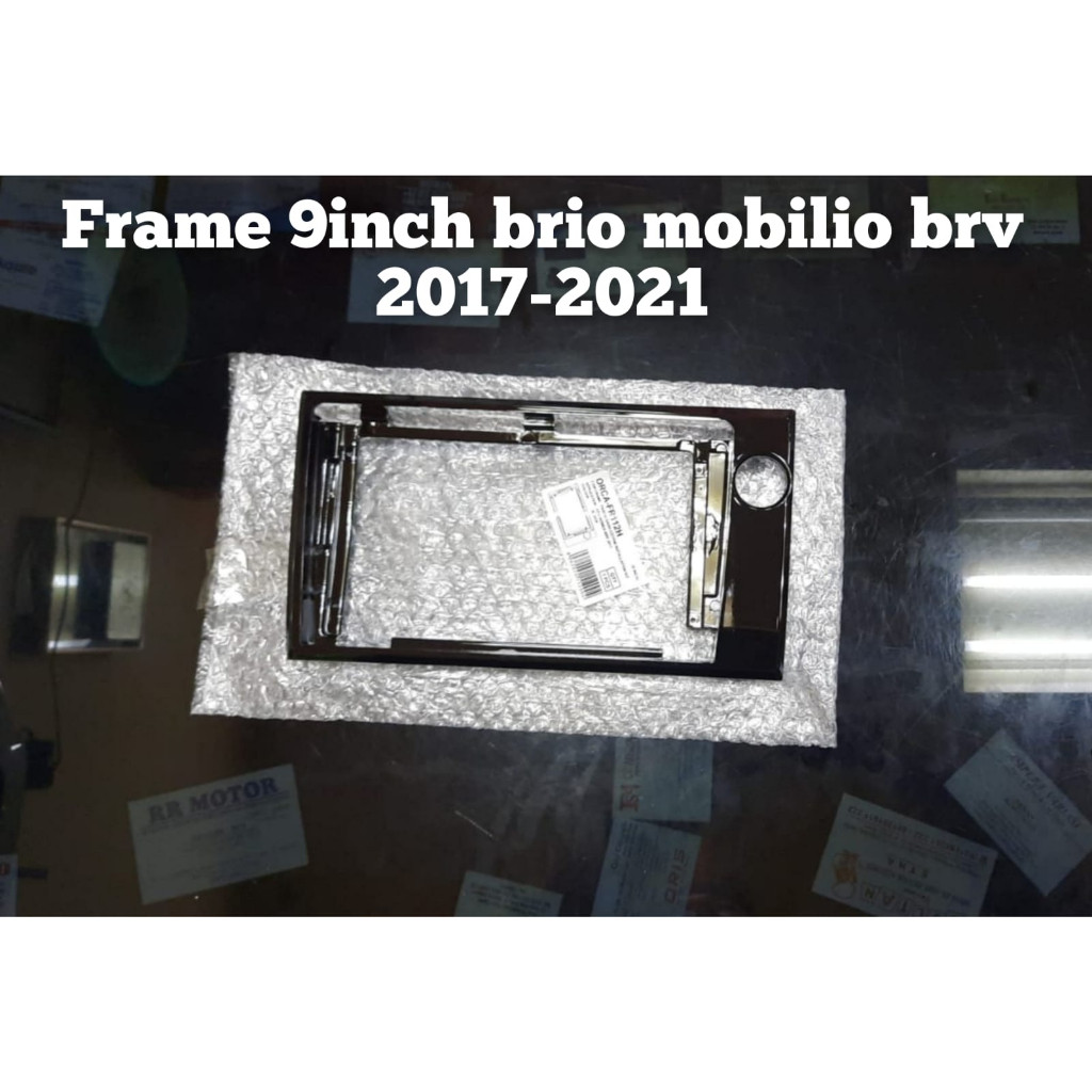 frame head unit android 9 inch brio mobilio brv 2017-2021