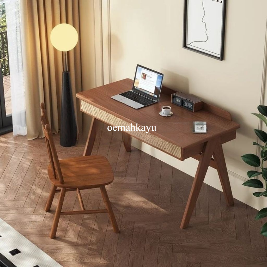 Meja kerja  kayu jati minimalis  meja komputer