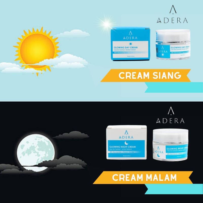 ADERA CREAM SIANG MALAM / ADERA KRIM / ADERA NIGH CREAM / ADERA DAY CREAM / CREAM SIANG MALAM