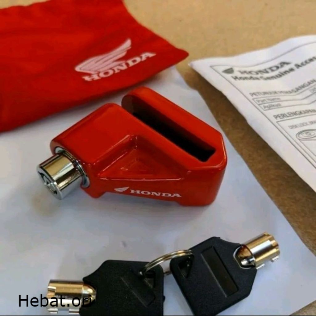 Gembok Cakram Motor Anti Maling AHM Ori Untuk Honda Yamaha - Kuat Dan Anti Karat