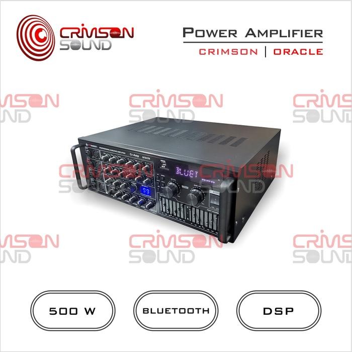 GROSIR AMPLIFIER BLUETOOTH CRIMSON  500 WAAT 99 DSP - ORACLE