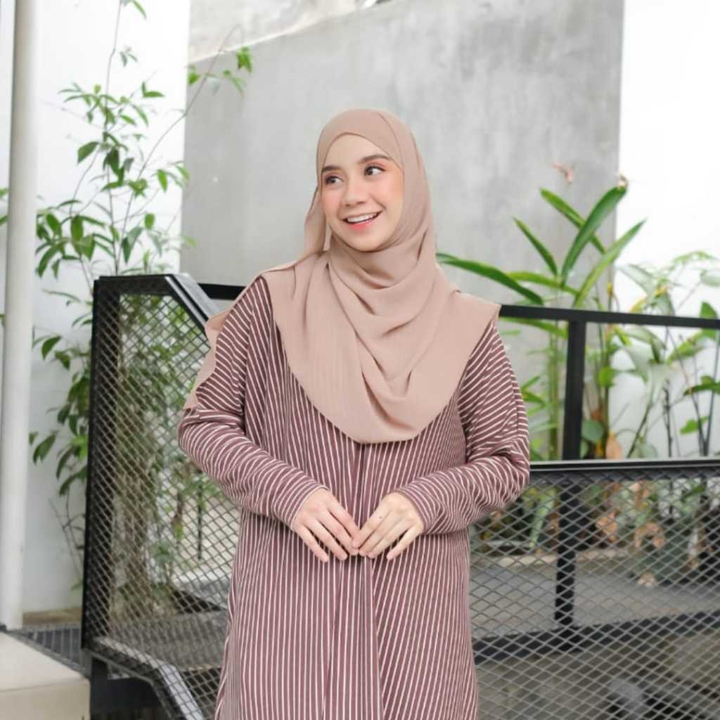 [ BISA COD ] Terlaris termurah Vazza Abaya Sporty/ Gamis kaos knit / Gamis Olahraga syari / Gamis re