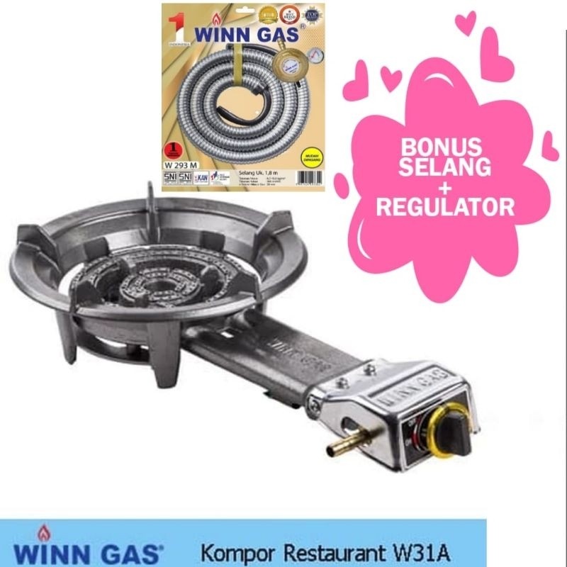 REGULATOR SHOP Winn Gas  , W 31A  , Win Gas , Kompor gas , Kompor  cor , Api Seribu