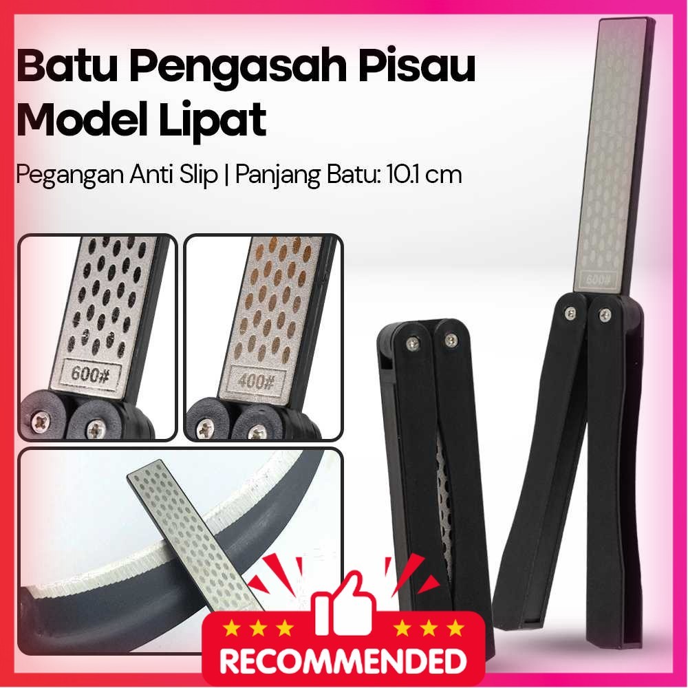 DMD Batu Pengasah Pisau Model Lipat Diamond Knife Sharpener Non Slip - DM-10CM