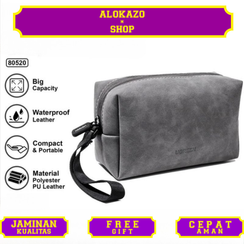 UGREEN Gadget Bag Clutch Pria. Cometic Bag Gadget Clutch, Tas Gadget, Tas Pria