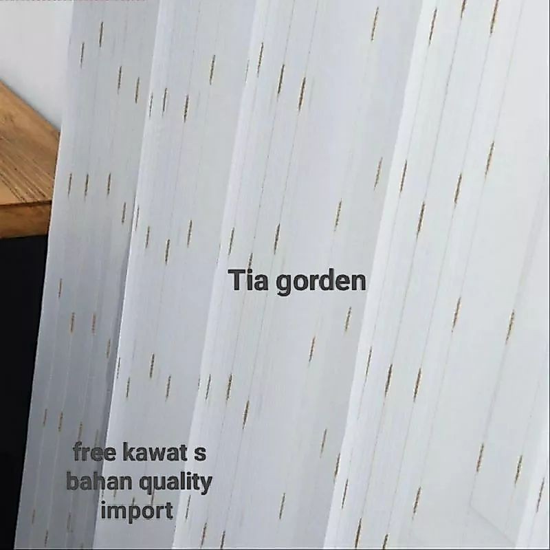 Vitrase gorden Vitrase polos gorden siang vitrase plisket Vitrase import
