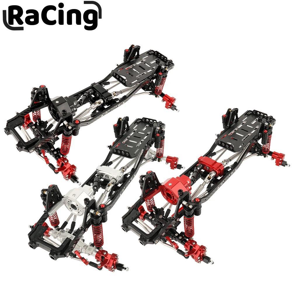 Metal Carbon Fiber assis Rail Frame RC Model Simulation Climbing Upgrade Car Refit Kit Parts with 1/