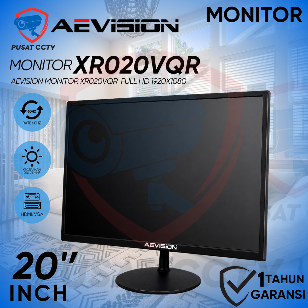 MONITOR LED AEVISION 20 inch || MONITOR CCTV DAN PC || MONITOR 20 inch AEVISION