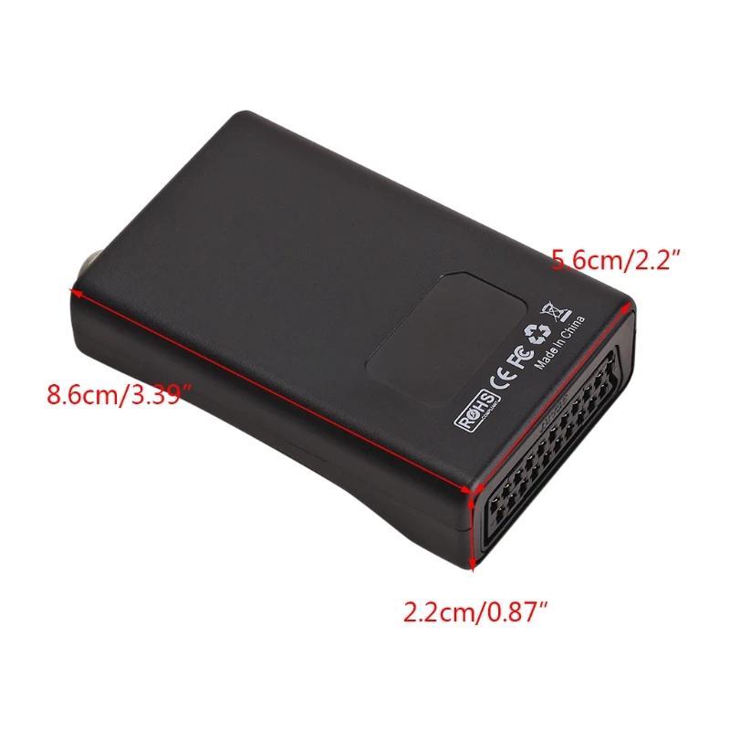 SCART To RF RF Output Video Converter Supports RF6725Mhz 6125Mhz SCART Box To Old Adapter