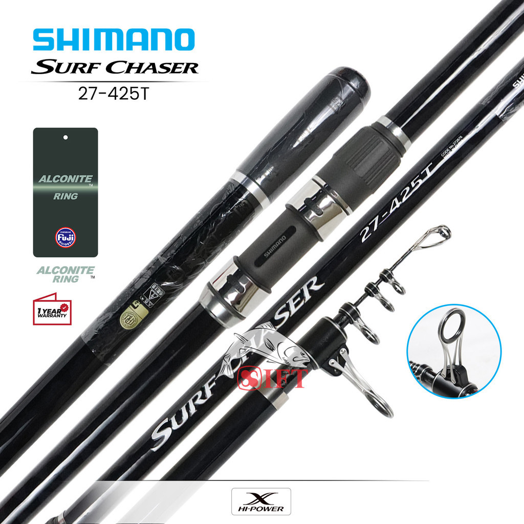 Joran SHIMANO SURF CHASER 405 425 T [2025] X Hi Power Blank | Teleskopik Tanggul Tebing Pantai Resmi