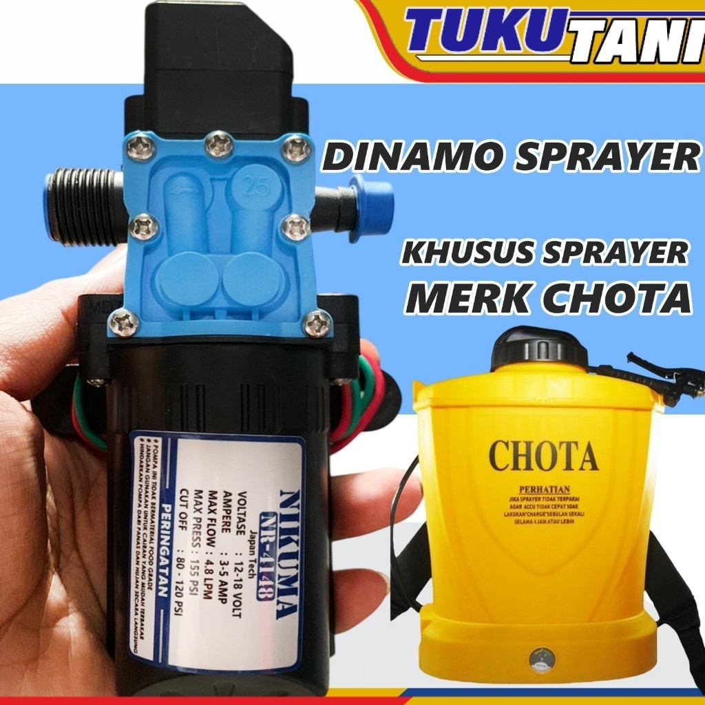YONA.ID Dinamo sprayer CHOTA - Dinamo sprayer khusus untuk sprayer CHOTA - NIKUMA ORIGINAL