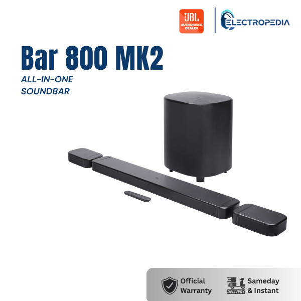 JBL Bar 800 MK2 7.1 Channel Soundbar Speakers Dolby Atmos  DTS Virtual