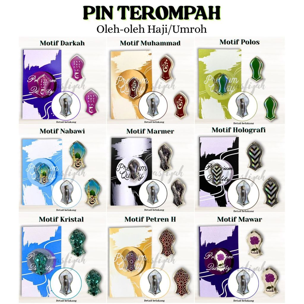 Pin Terompah Mini Bros Darkah Bros khimar Pin Hijab Terompah pin darkah mini Bros darkah mini