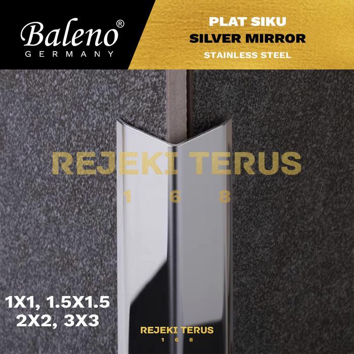 LIST PLAT SIKU L SILVER MIRROR STAINLESS STEEL / List Edging Lis Interior 3 METER
