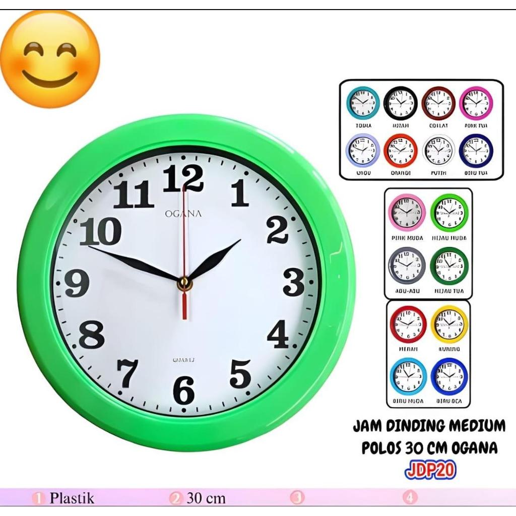 JAM DINDING OGANA 30CM/JAM DINDING OGANA POLOS