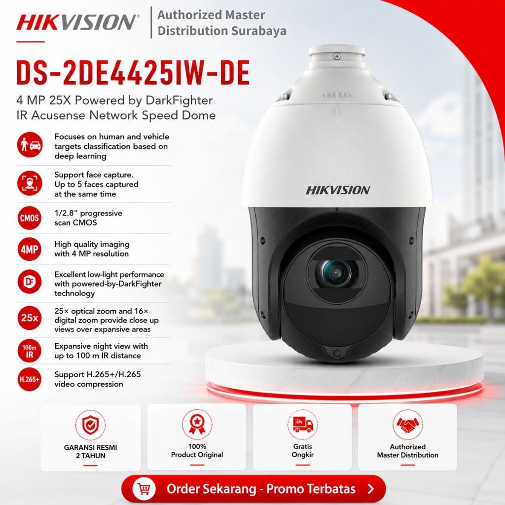 IP CAMERA PTZ HIKVISION DS-2DE4425IW-DE