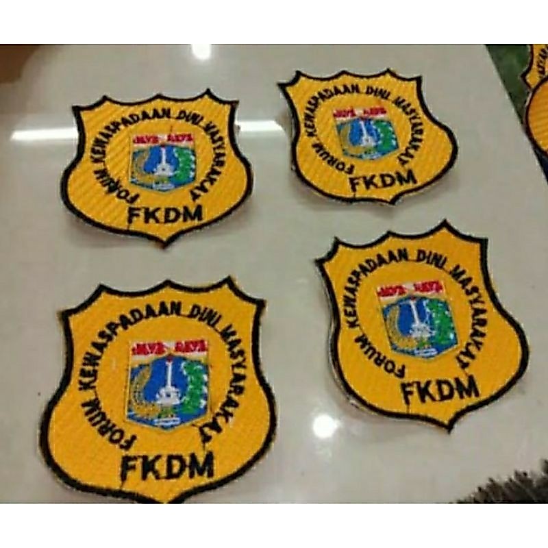 bedge bet FKDM Logo FKDM Logo bordir FKDM