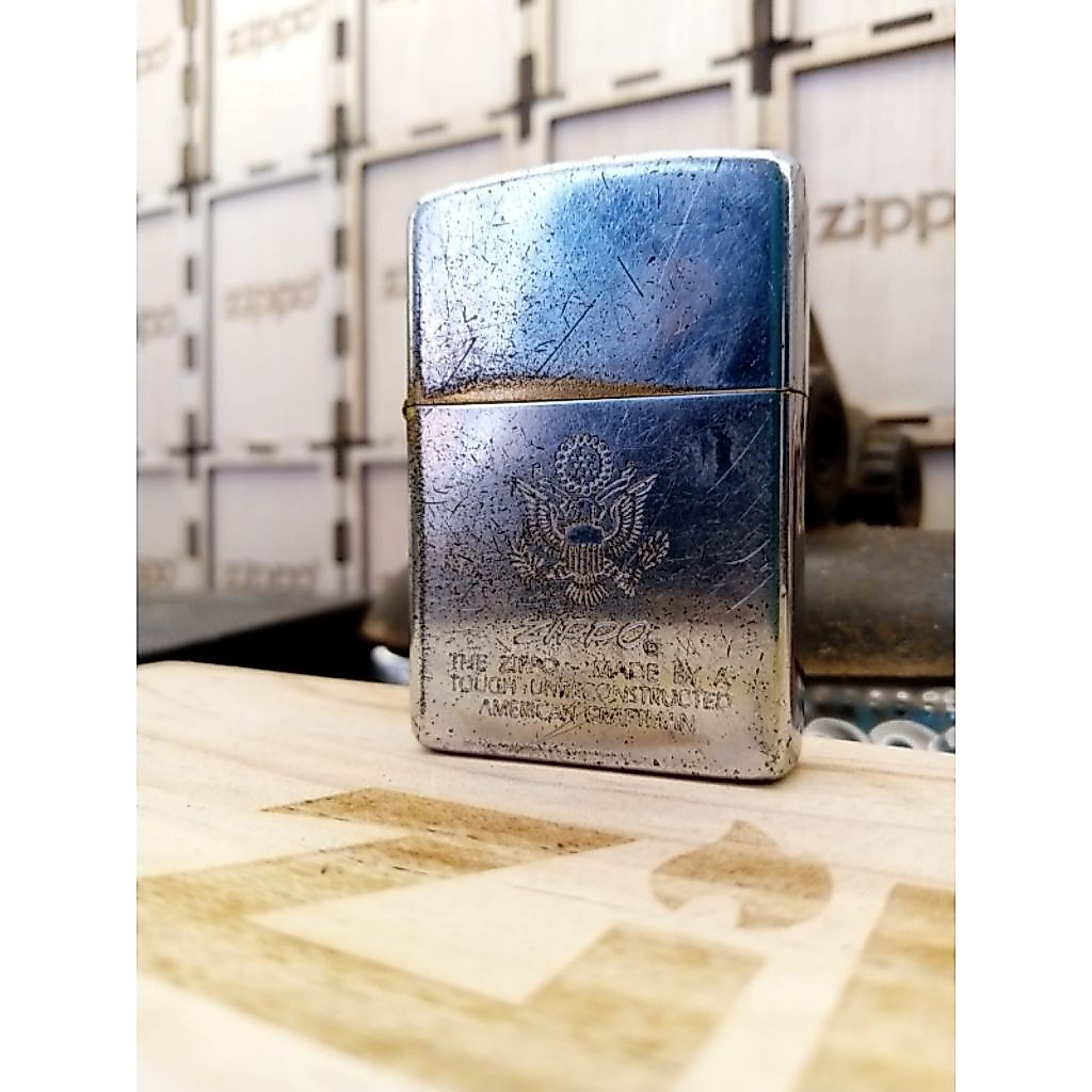 original Zippo  Romawi 1991 denting nyaring
