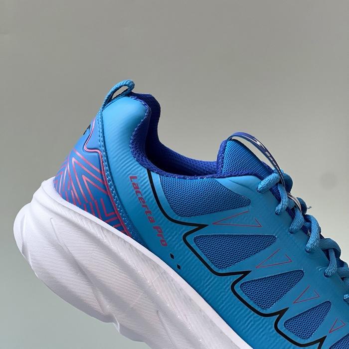 Promo Best Sepatu Olahraga Saganext Running Lacerta Pro - LACERTA Hitam Ungu, 39