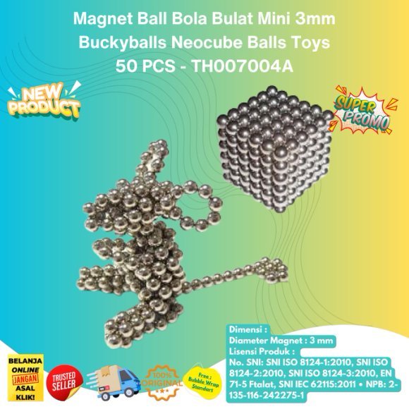 GJ Magnet Bulat Mini 3mm Silver Neodymium Magnet Kancing NdFeB N35 Kuat