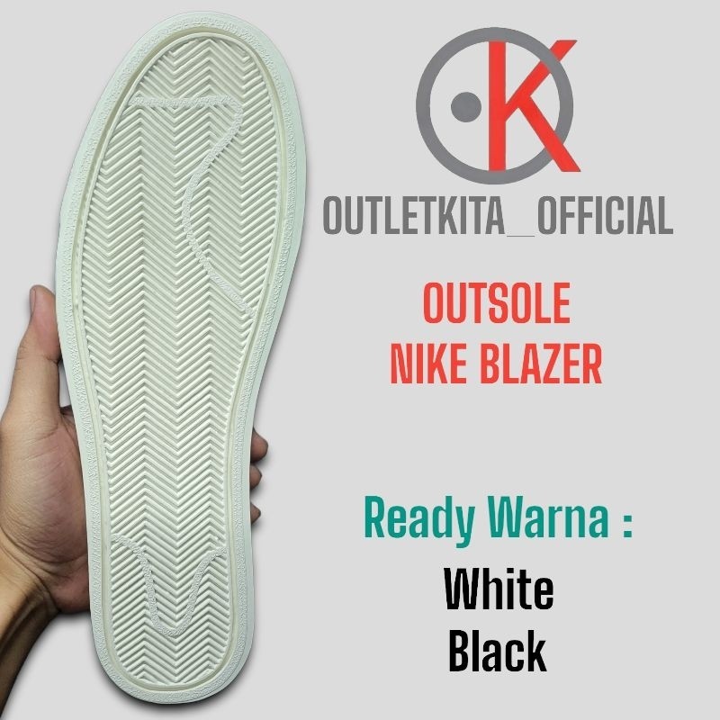 TERLARIS Outsole Sepatu Nike Blazer Karet Warna Putih