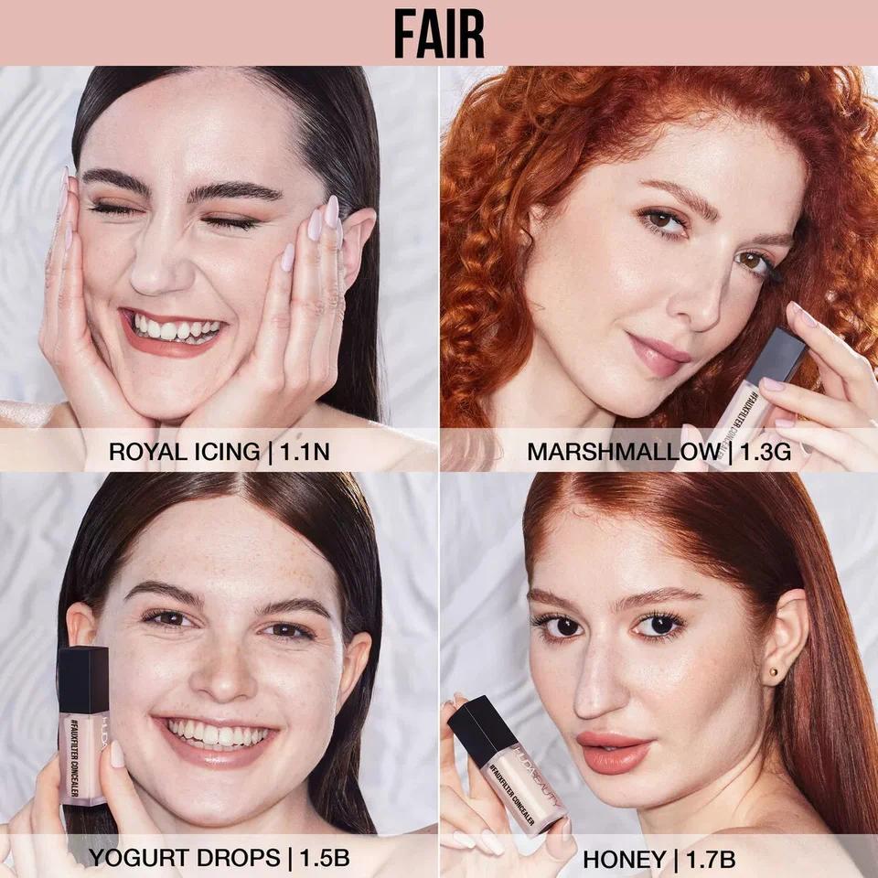 HUDA BEAUTY Faux Filter Luminous Matte Eye Concealer Moisturizing Long Lasting Lightweight Foundatio