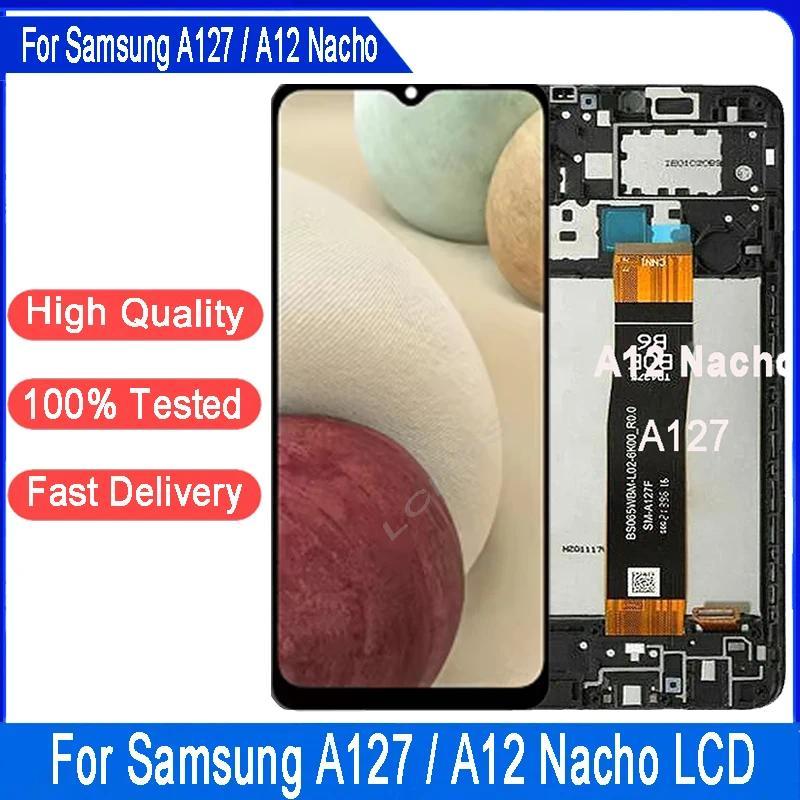 High quality 6.5"LCD For Samsung A12 Nacho LCD Display Touch Screen Digitizer For Samsung A127 SM-A1