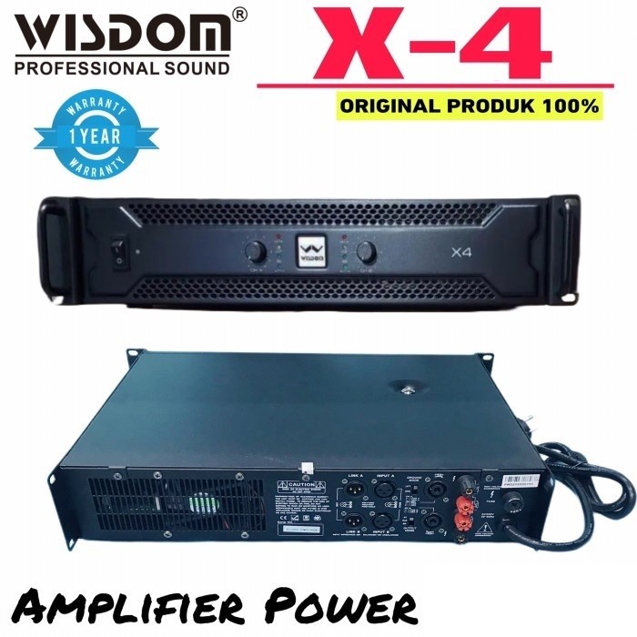 Power amplifier Wisdom X4 ampli wisdom x4 Original