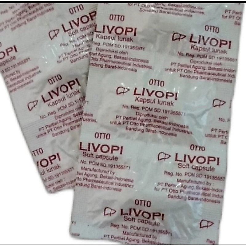 Suplemen Kesehatan Livopi 5 Kapsul Per Strip