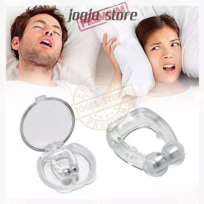 TERLARIS Alat Bantu Pernafasan Anti Ngorok Penjepit Hidung Silikon Anti Dengkur with Case READY