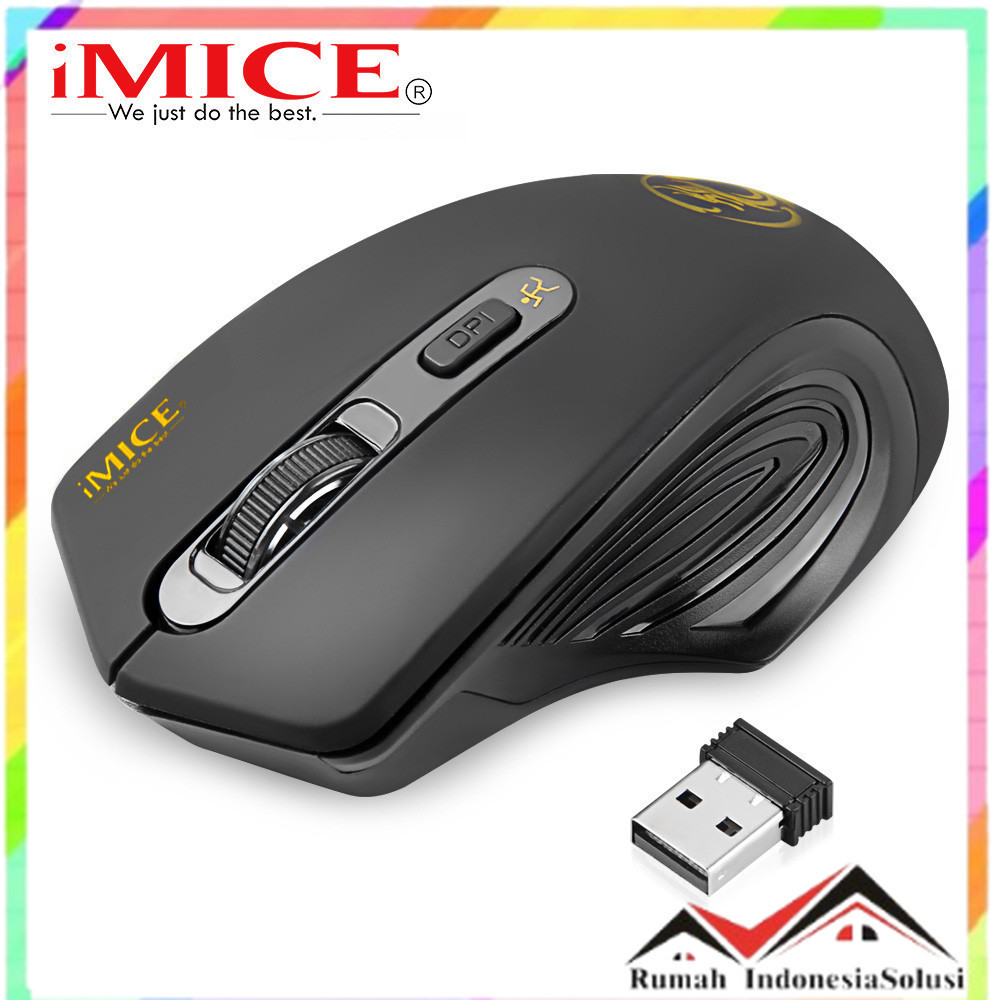 

- iMICE Wireless Gaming Mouse 2.4GHz 2000 DPI - E-1800/G-1800 -