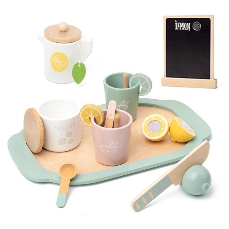 Girls Pretend Play Model Afternoon Tea Lemon Tea Toy Set Role Play Cooking Toy