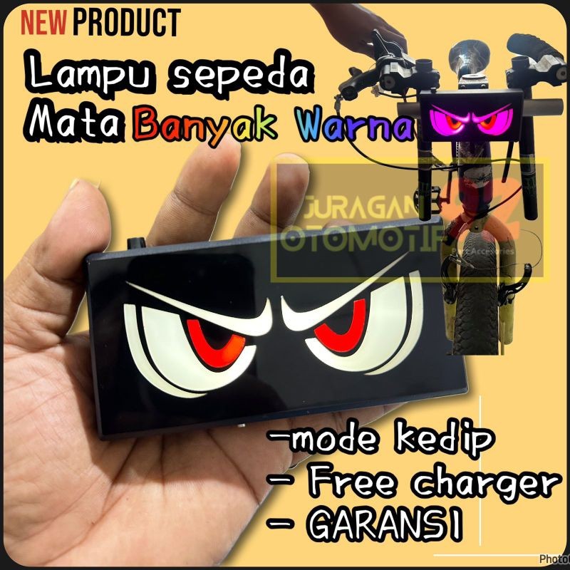 lampu sepeda aksesoris sepeda bmx mata kelap kelip