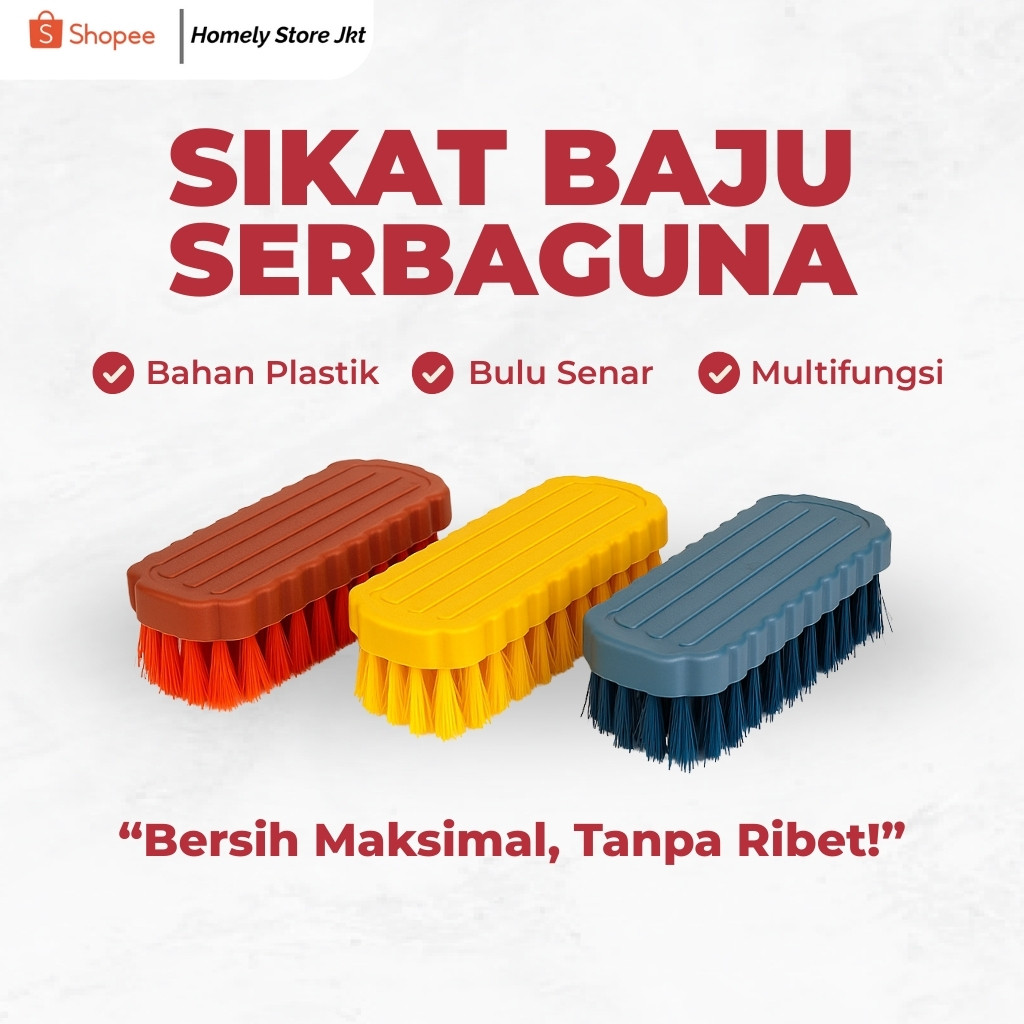Sikat Cuci Baju Lembut Bagus Murah Plastik