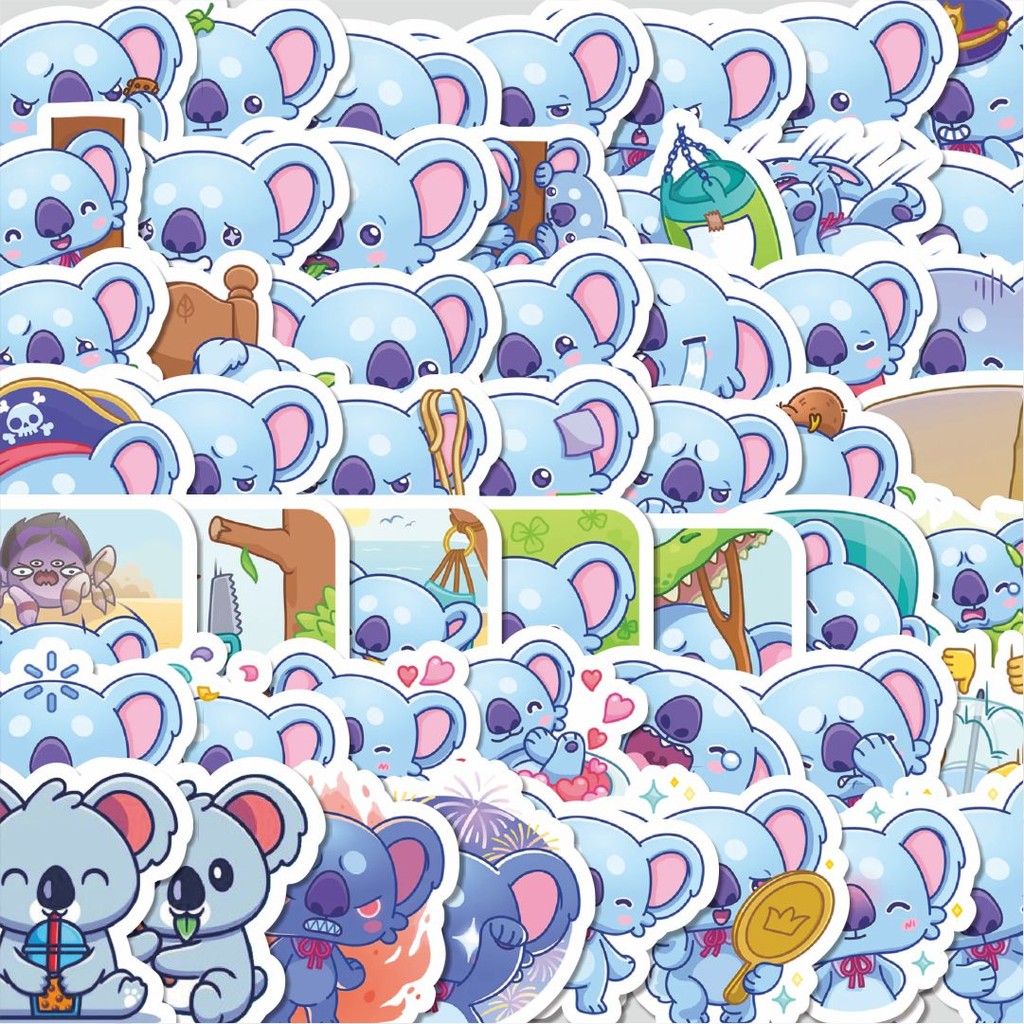 

Stiker Cutting Pack Stiker Kartun Funny Danny Koala Isi 100Pcs Series Aesthetic Lucu Keren Untuk Koper Bahan Vynil