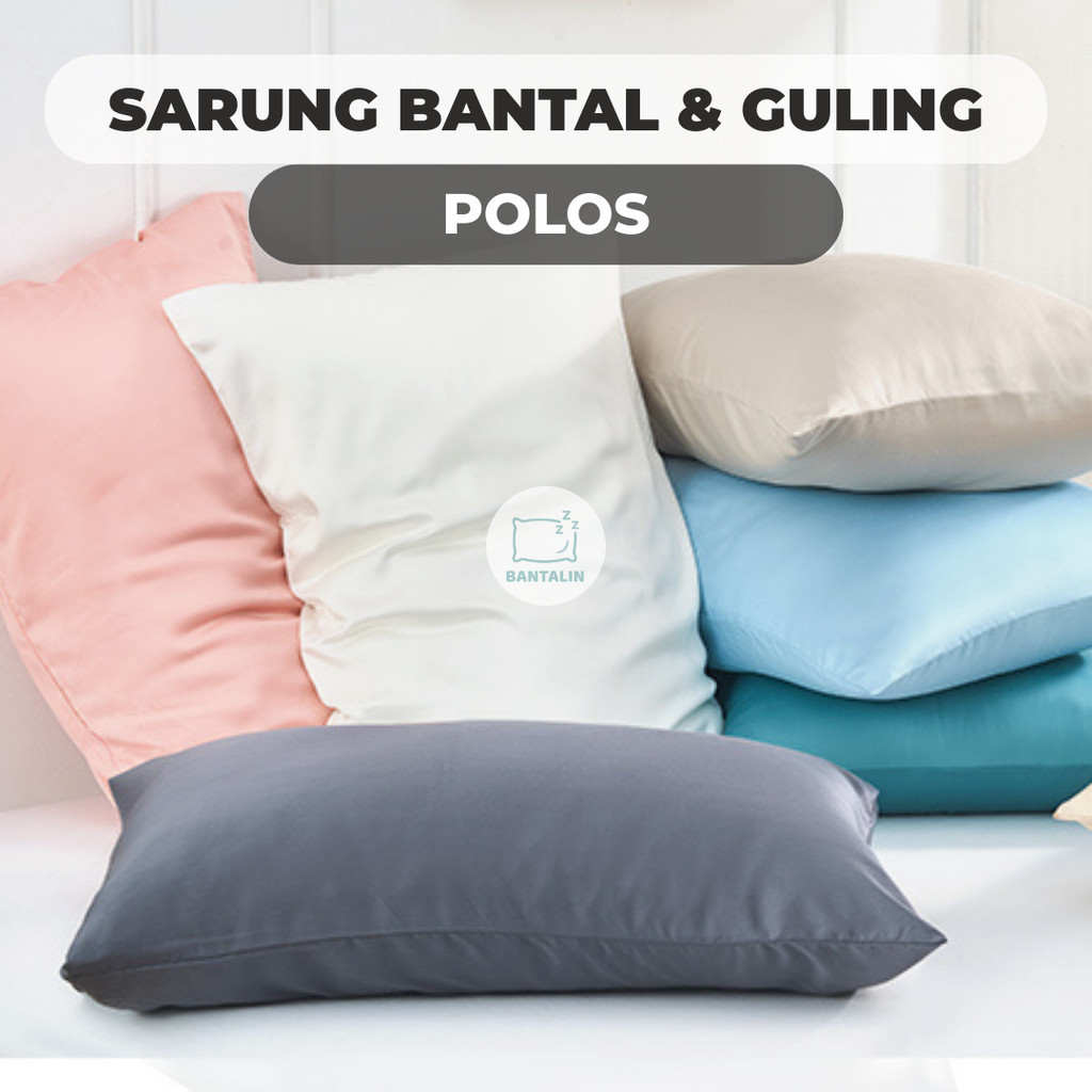 Sarung Bantal Polos - Sarung Bantal Polos 45x65 cm- Sarung Bantal dan Guling Polos 45x65 cm