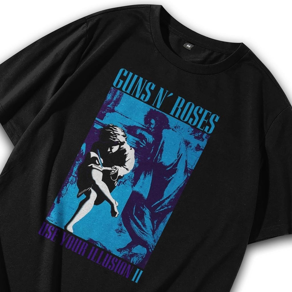 Baju Band / Kaos Band Guns N Roses Use Your Illusion 2 / T shirt Band / Tshirt Vintage Band / Musik 