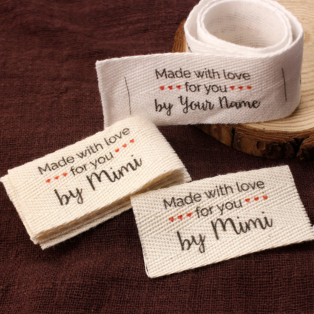 

25X50mm,Cotton Twill webbing,Flat or Folded Labels,tags for knitted things,Custom,Personalizada,handmade label,sew accessori