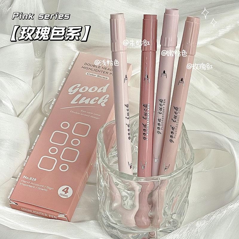 

Highlighter Set Warna Pastel FLUORESCENT PEN Highlighter Isi 4 Pcs Warna Soft Lucu & Imut Craftycharm