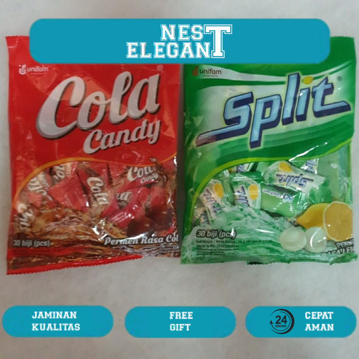 

(PAKET ISI 5) { Candy Bag } Cola / Split / Super Zuper / Jagoan Neon Candy Permen Minuman Soda Berbagai Varian Pilih Rasa