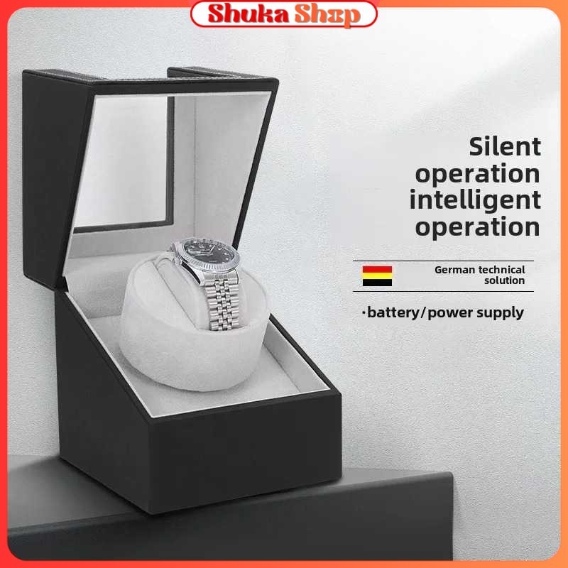 Watch Winder Pemutar Jam Tangan Otomatis 1 Slot Dual Power 13cm - IG-160