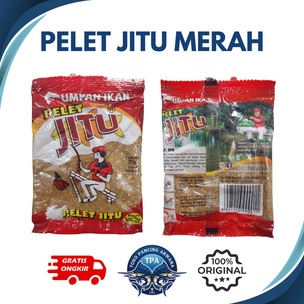 Pelet Jitu Merah - Umpan Pelet Jitu Merah