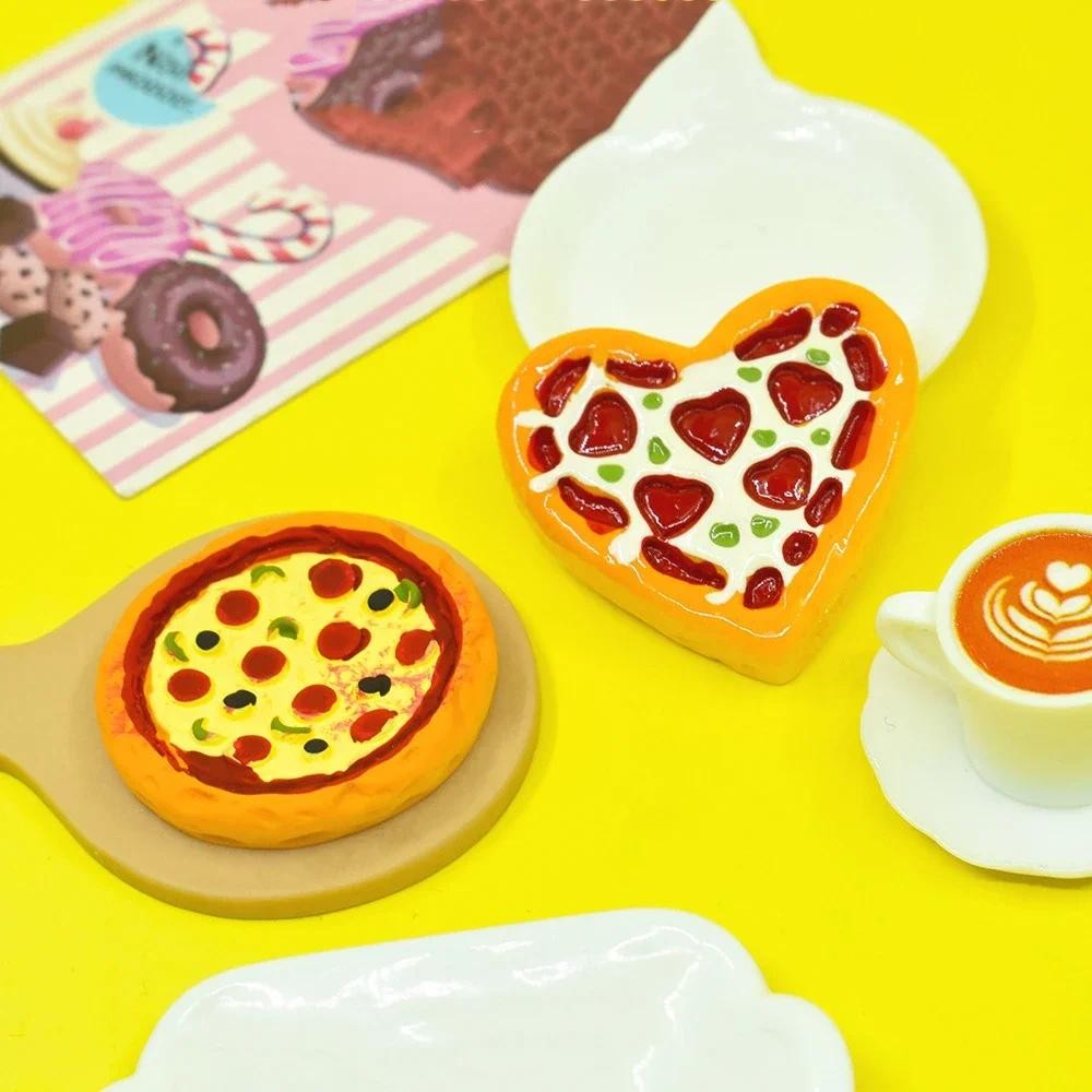 

New Kawaii Resin Mini Pizza Y Decor Parts Figures Caboon Flatback Miniature Scrapbook Supplies arms Craft Material Decoden