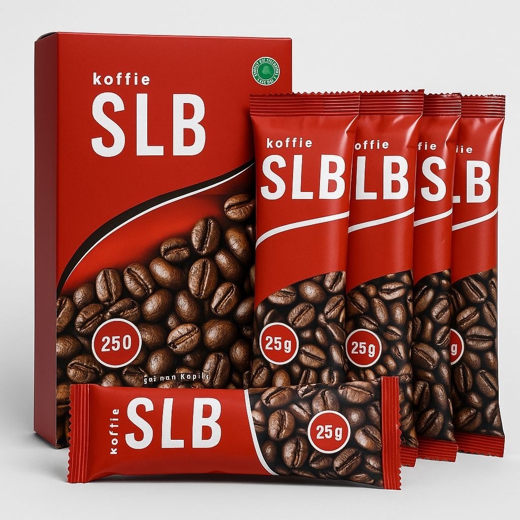 

SLB KOFFIE Original - 1 Box Isi 10 Saset Kopi Berkualitas BPOM Terjamin Keaslian Terjamin Bubuk