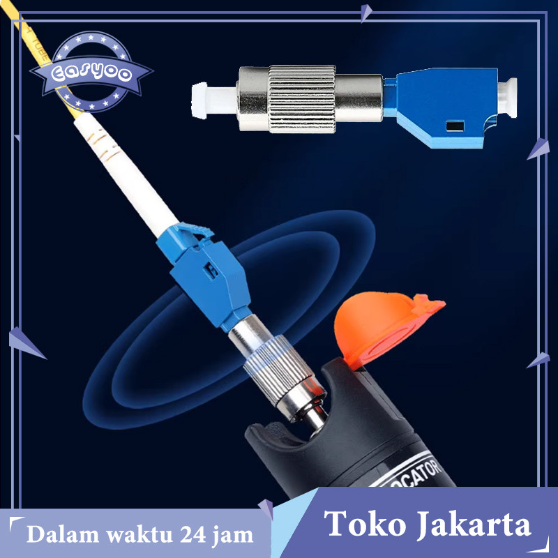 Konektor Fiber Optik LC/UPC (Female) To FC/UPC (Male) Adapter Fiber Optik Hybrid Adapter